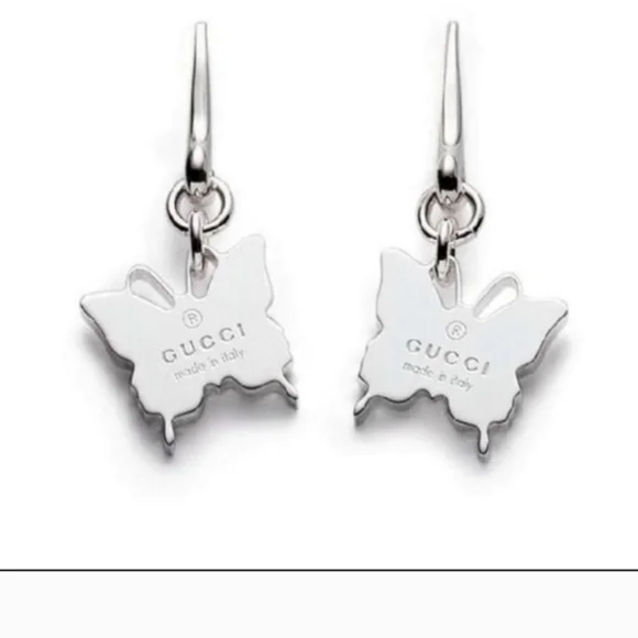 GUCCI Silver Butterfly Earrings 🦋🦋 - Picture 6 of 7